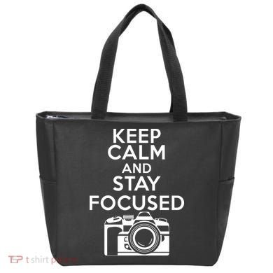 Keep Calm And Stay Focus Tote Bag