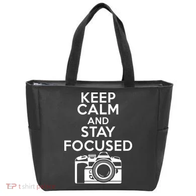Keep Calm And Stay Focus Tote Bag