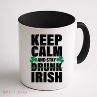 Keep Calm And Stay Irish Coffee Mug thumb 1
