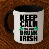 Keep Calm And Stay Irish Coffee Mug thumb 2