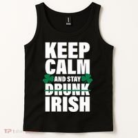 Keep Calm And Stay Irish Tank Top thumb 2