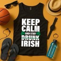 Keep Calm And Stay Irish Tank Top thumb 4