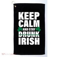 Keep Calm And Stay Irish Golf Towel thumb 0
