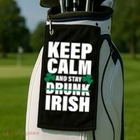 Keep Calm And Stay Irish Golf Towel thumb 2