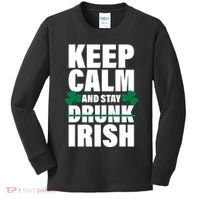 Keep Calm And Stay Irish Kids Long Sleeve Shirt thumb 0