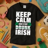 Keep Calm And Stay Irish Kids T-Shirt thumb 3