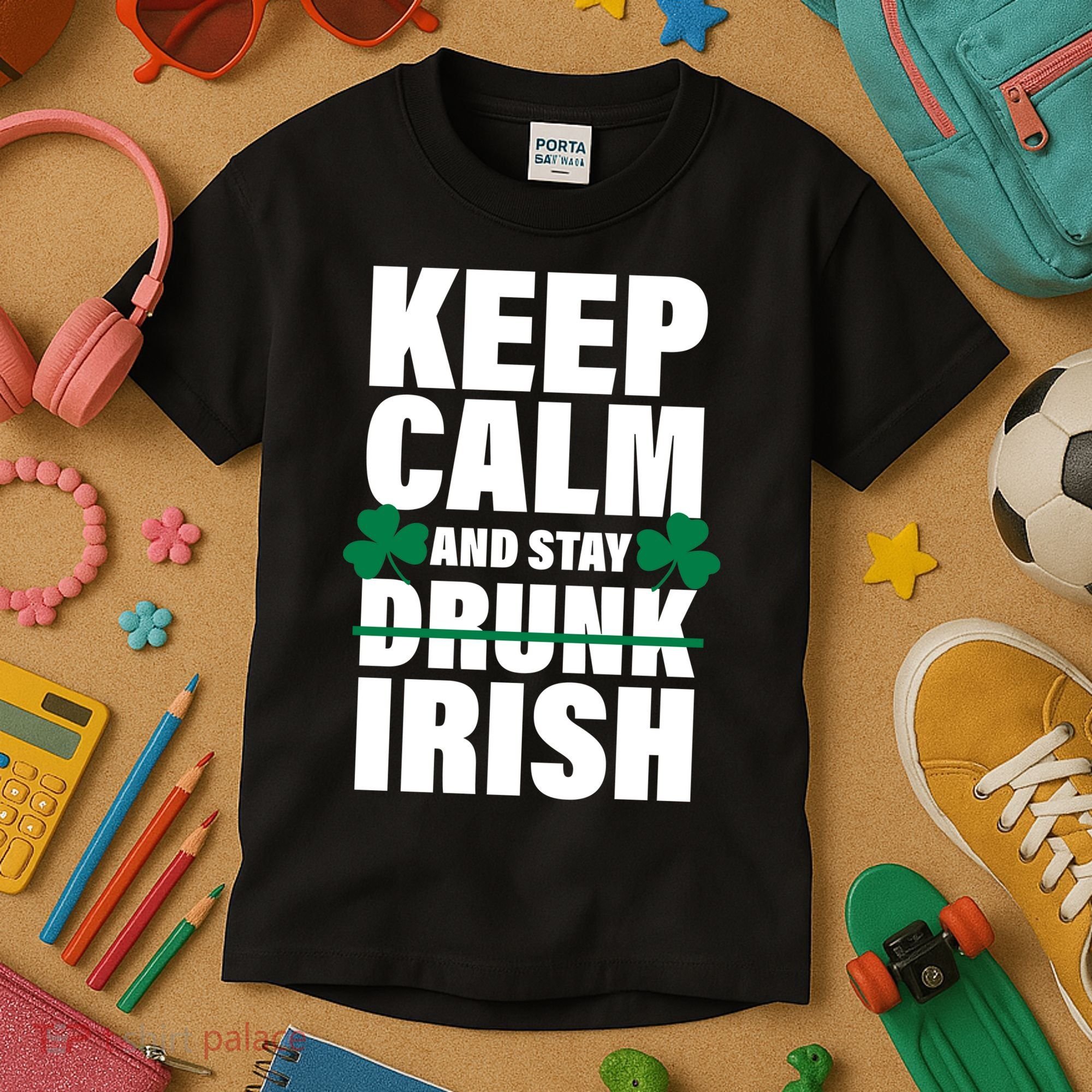 Keep Calm And Stay Irish Kids T-Shirt
