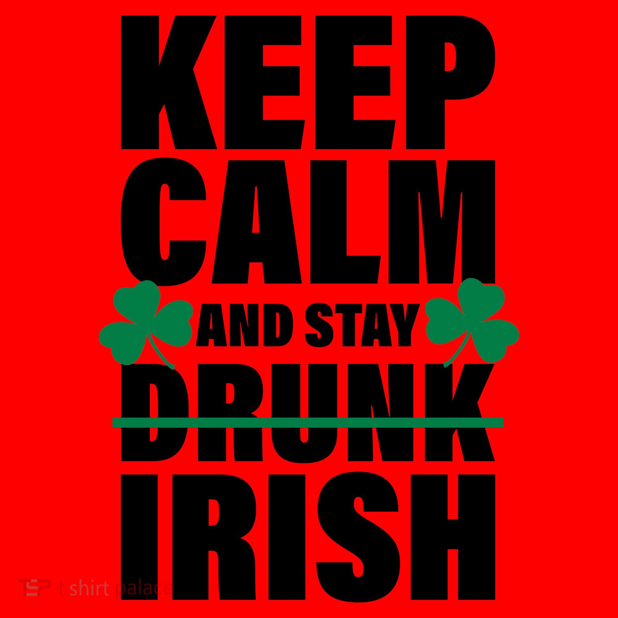 Keep Calm And Stay Irish Santa Hat