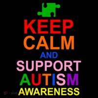 Keep Calm And Support Autism Awareness Apron thumb 3
