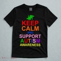 Keep Calm And Support Autism Awareness T-Shirt thumb 5