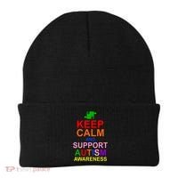 Keep Calm And Support Autism Awareness Beanie thumb 0