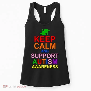 Keep Calm And Support Autism Awareness Women's Tank Top