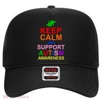 Keep Calm And Support Autism Awareness Hat thumb 0
