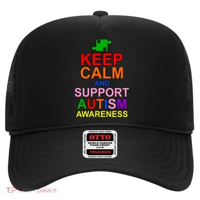Keep Calm And Support Autism Awareness Hat