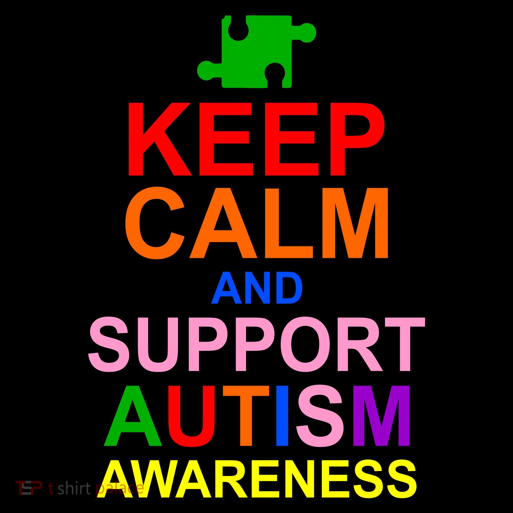 Keep Calm And Support Autism Awareness Bag