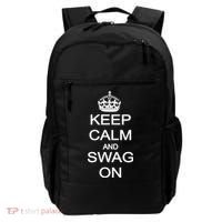 Keep Calm And Swag On Backpack thumb 0