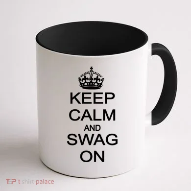 Keep Calm And Swag On Coffee Mug back
