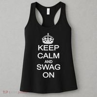 Keep Calm And Swag On Women's Tank Top thumb 3