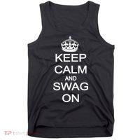 Keep Calm And Swag On Tank Top thumb 0