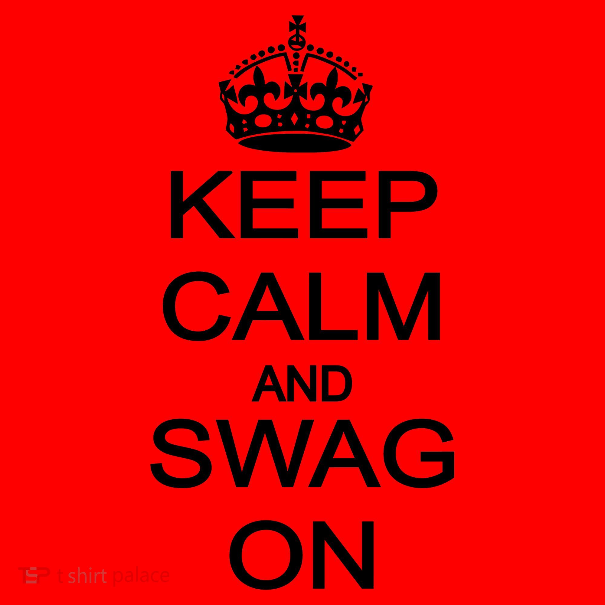 Keep Calm And Swag On Santa Hat