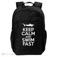 Keep Calm And Swim Fast Backpack thumb 0