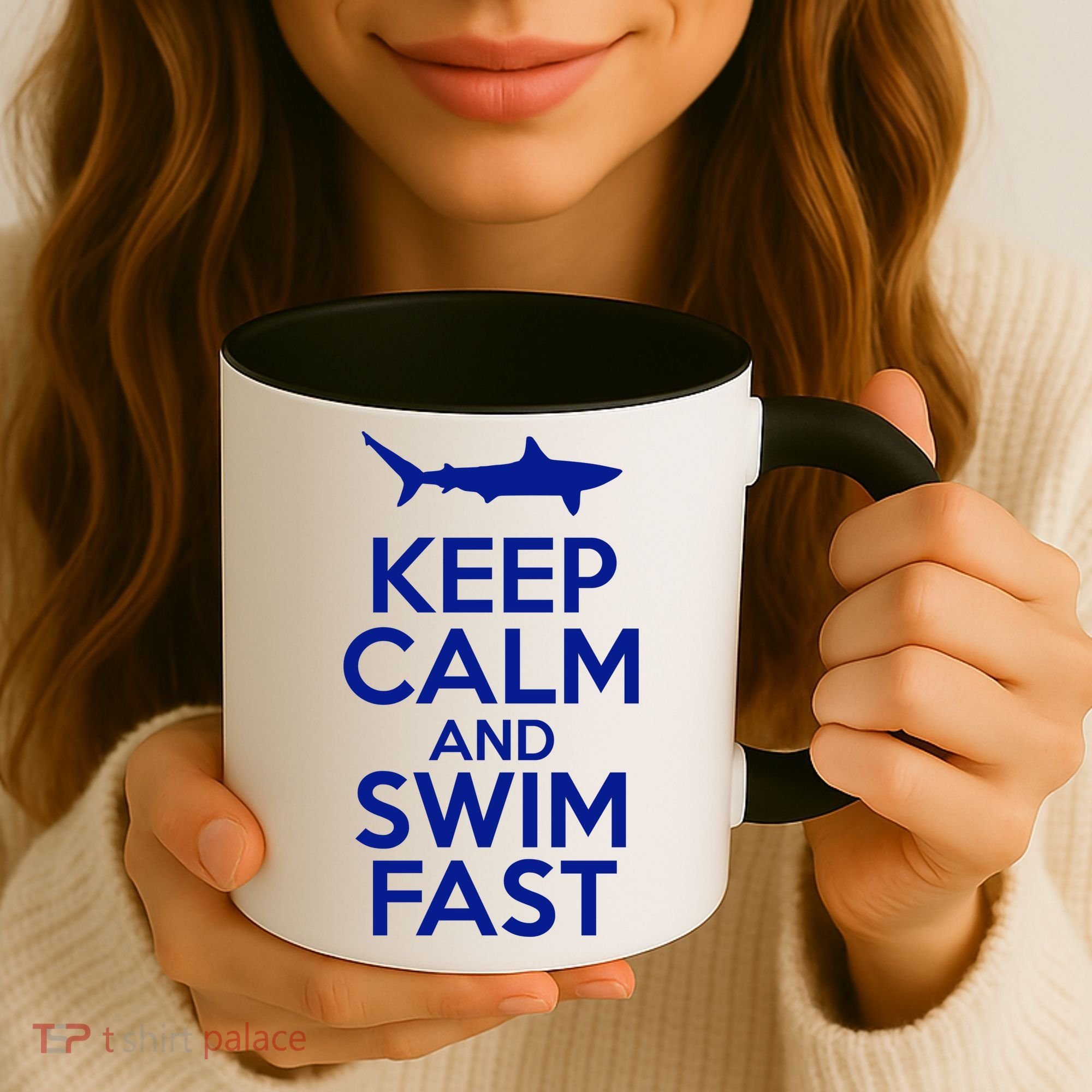 Keep Calm And Swim Fast Coffee Mug