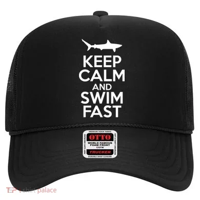 Keep Calm And Swim Fast Hat