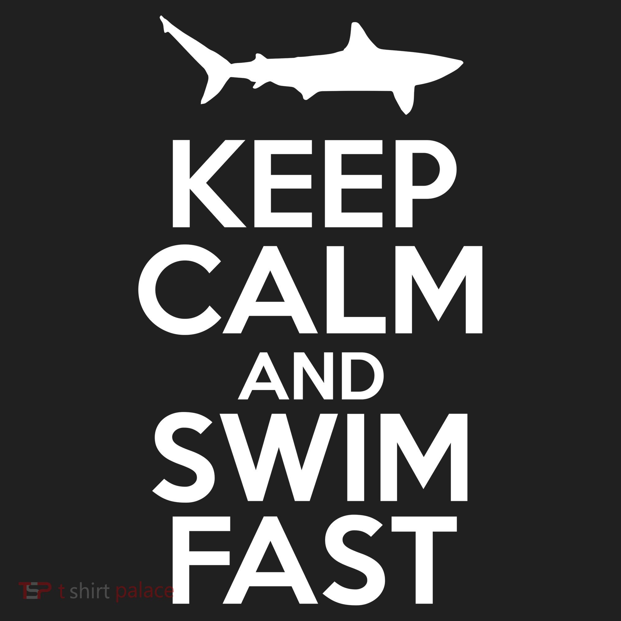 Keep Calm And Swim Fast Golf Towel