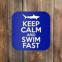 Keep Calm And Swim Fast Coaster thumb 0