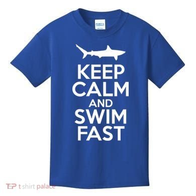 Keep Calm And Swim Fast Kids T-Shirt