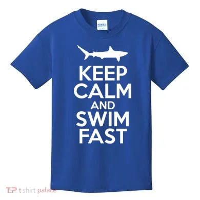 Keep Calm And Swim Fast Kids T-Shirt