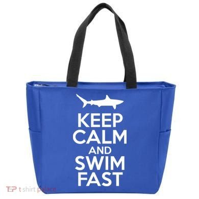 Keep Calm And Swim Fast Tote Bag