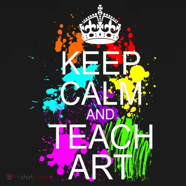 Keep Calm And Teach Art Doggie Tank