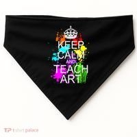 Keep Calm And Teach Art USA-Made Doggie Bandana thumb 0