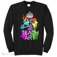 Keep Calm And Teach Art Sweatshirt thumb 0