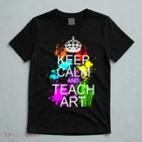 Keep Calm And Teach Art T-Shirt thumb 5