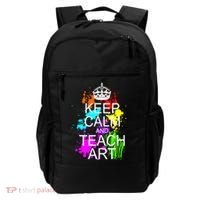 Keep Calm And Teach Art Backpack thumb 0