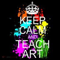 Keep Calm And Teach Art Button thumb 1