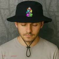 Keep Calm And Teach Art Bucket Hat thumb 2
