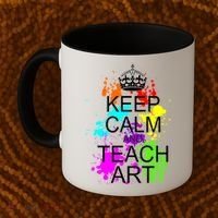 Keep Calm And Teach Art Coffee Mug thumb 2
