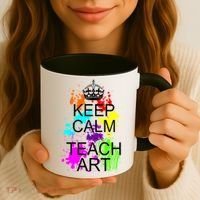 Keep Calm And Teach Art Coffee Mug thumb 3