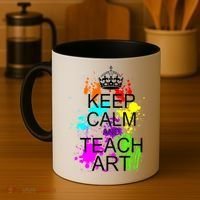 Keep Calm And Teach Art Coffee Mug thumb 4