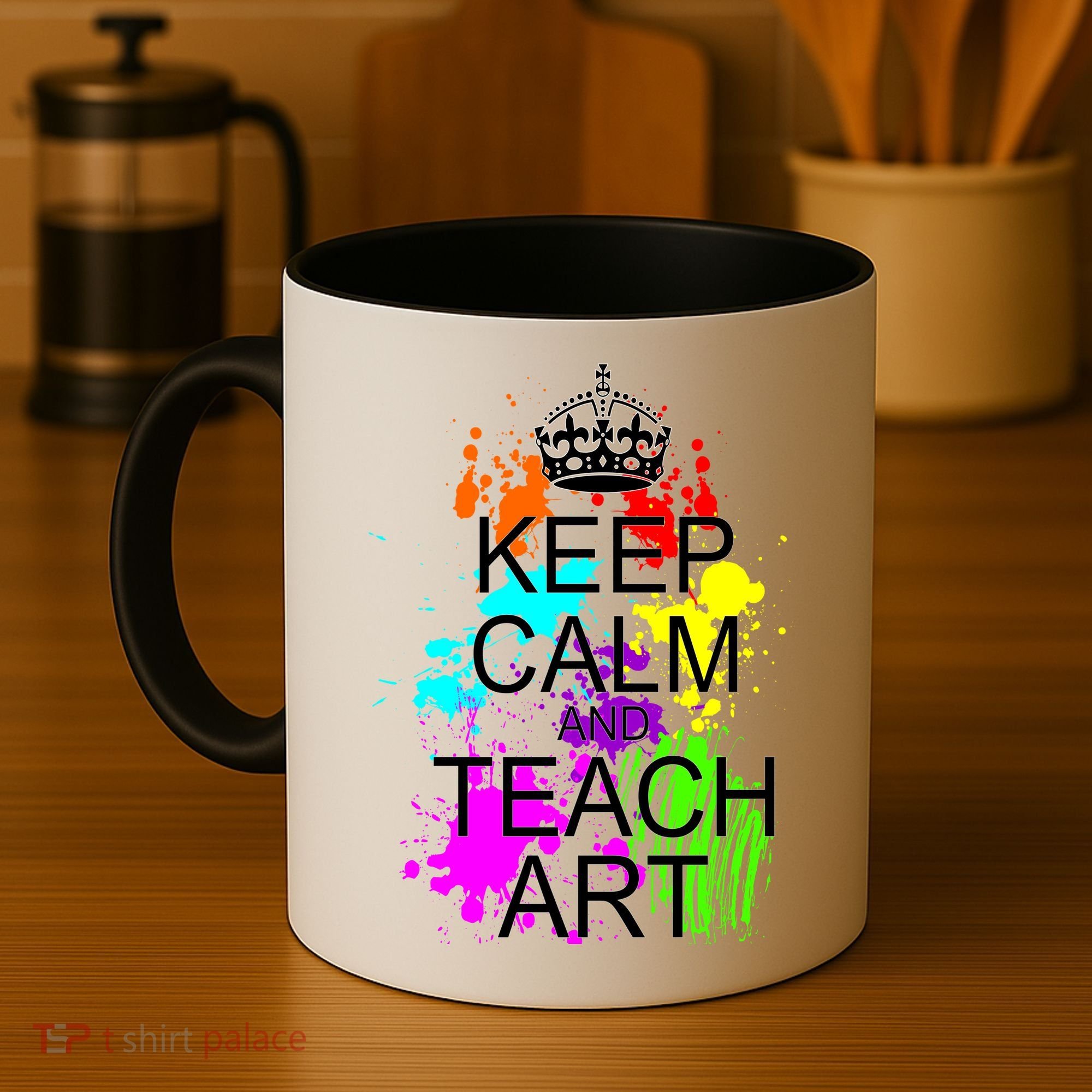 Keep Calm And Teach Art Coffee Mug