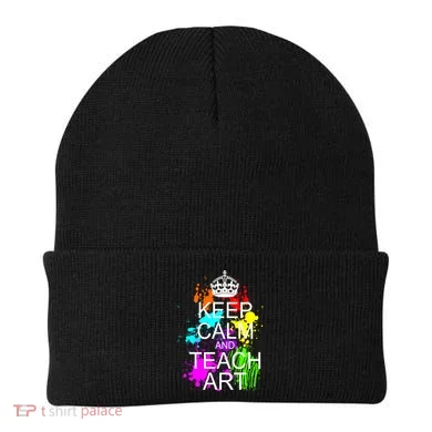Keep Calm And Teach Art Beanie