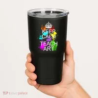 Keep Calm And Teach Art Tumbler thumb 2