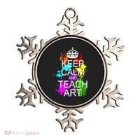 Keep Calm And Teach Art Ornament thumb 0