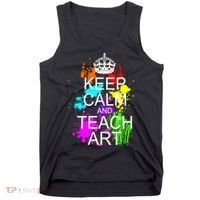Keep Calm And Teach Art Tank Top thumb 0