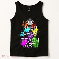 Keep Calm And Teach Art Tank Top thumb 2