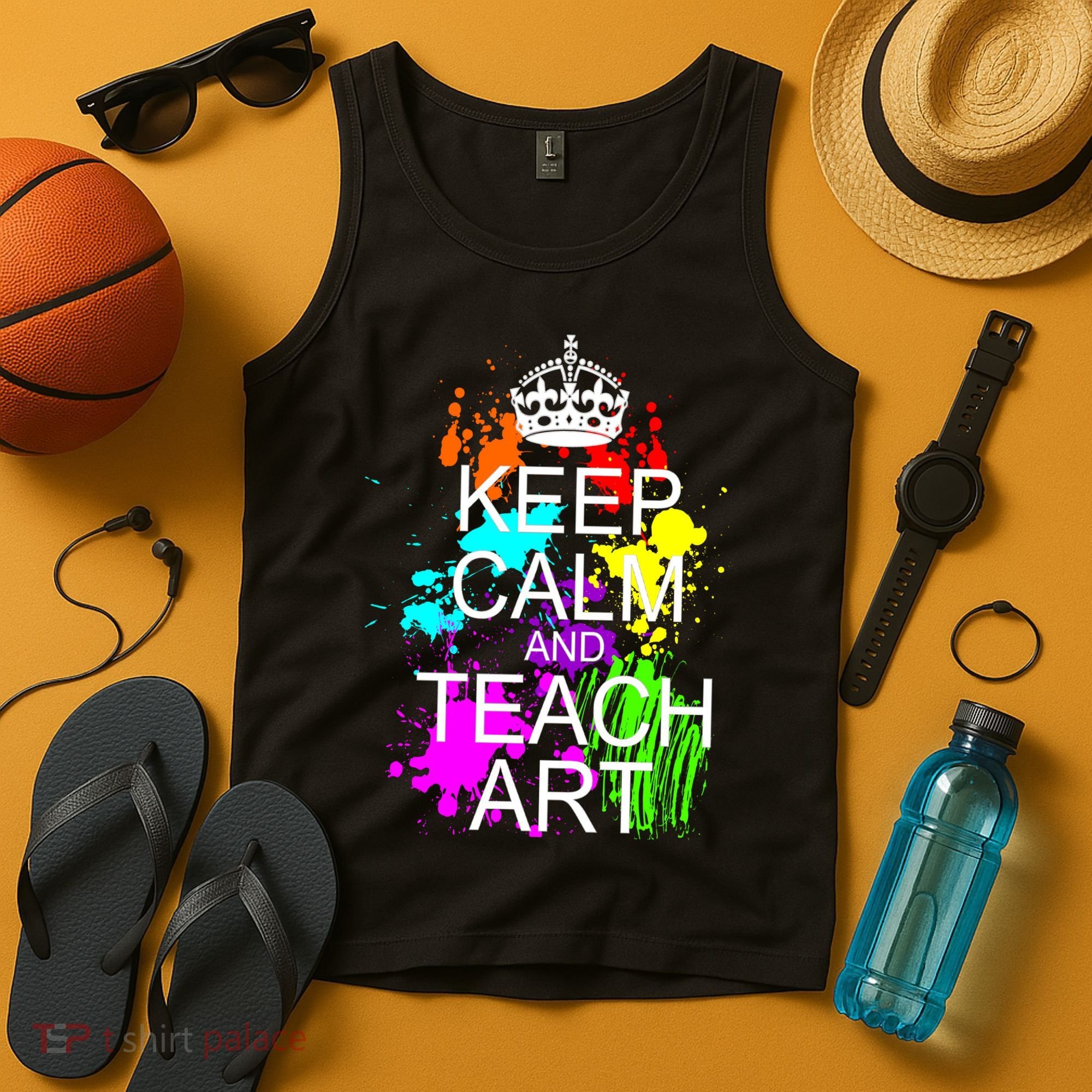 Keep Calm And Teach Art Tank Top