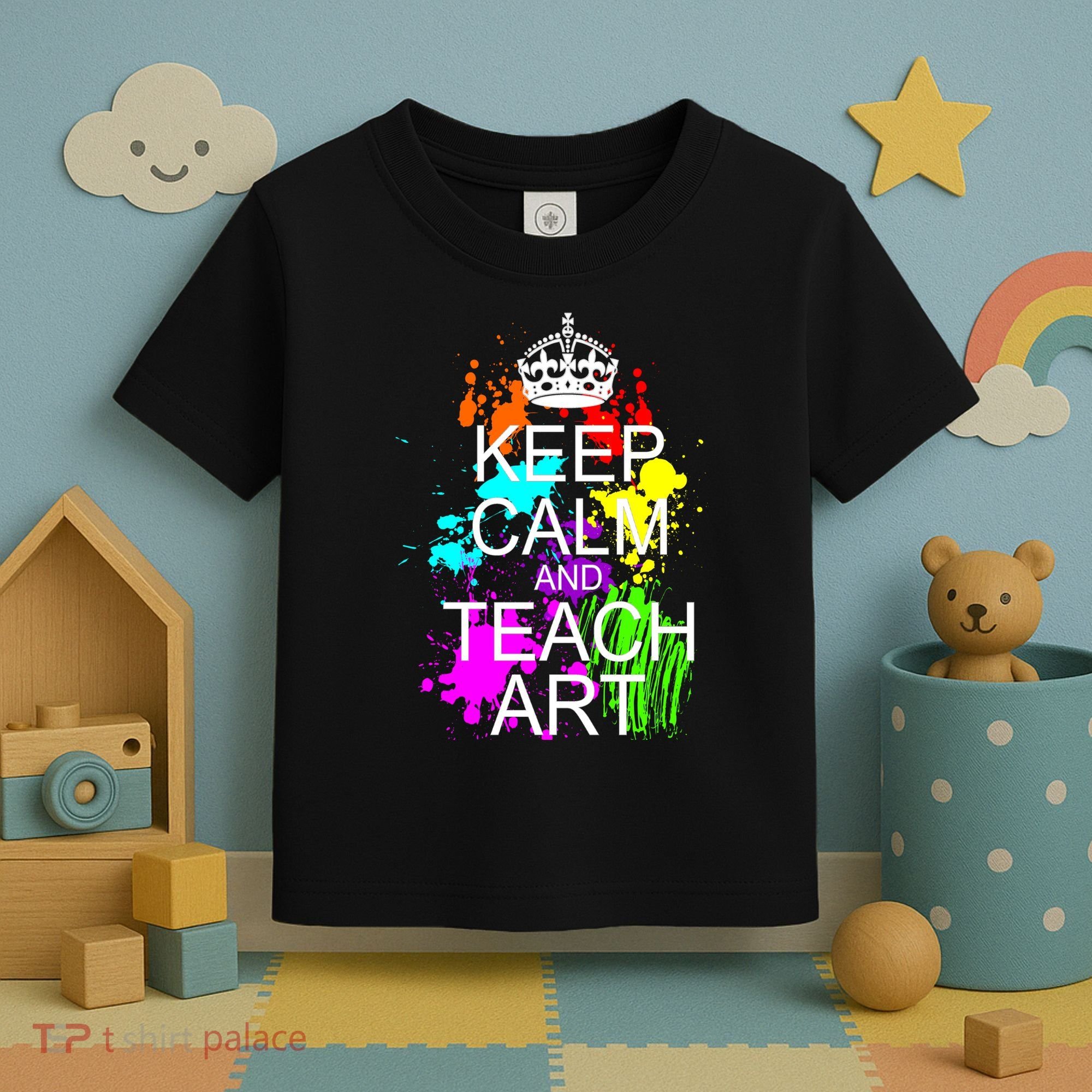 Keep Calm And Teach Art Toddler T-Shirt
